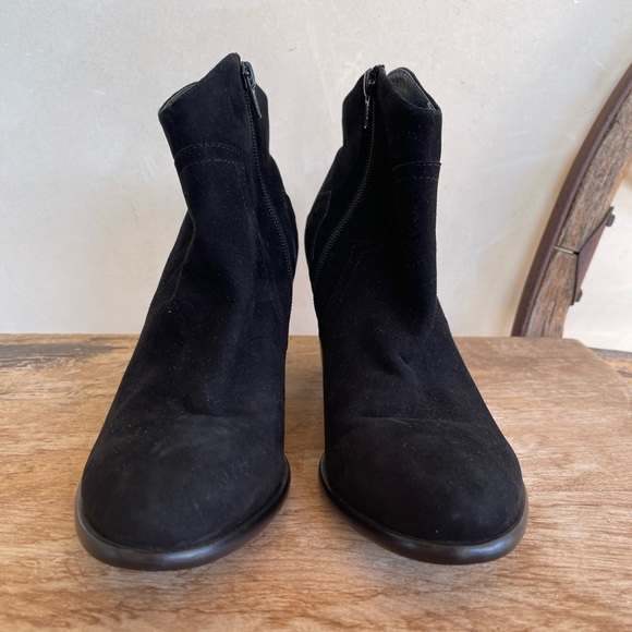 SAMBAG Black Glove Soft Suede Leather Lined Western Style Ankle Boots EU39 US8.5 - Picture 12 of 12